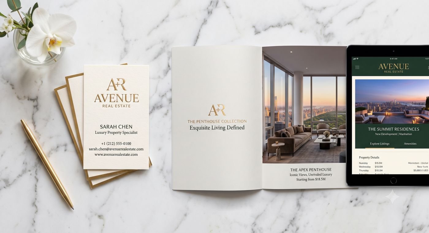 Website design mockup for a real estate developer brand in Mumbai
